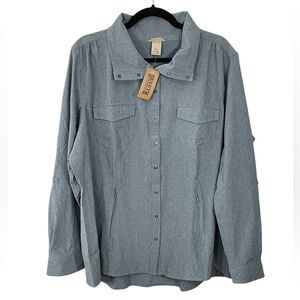 NWT Duluth Trading Co Women's Sol Survivor Sun Protection Shirt‎ 2XL XXL
